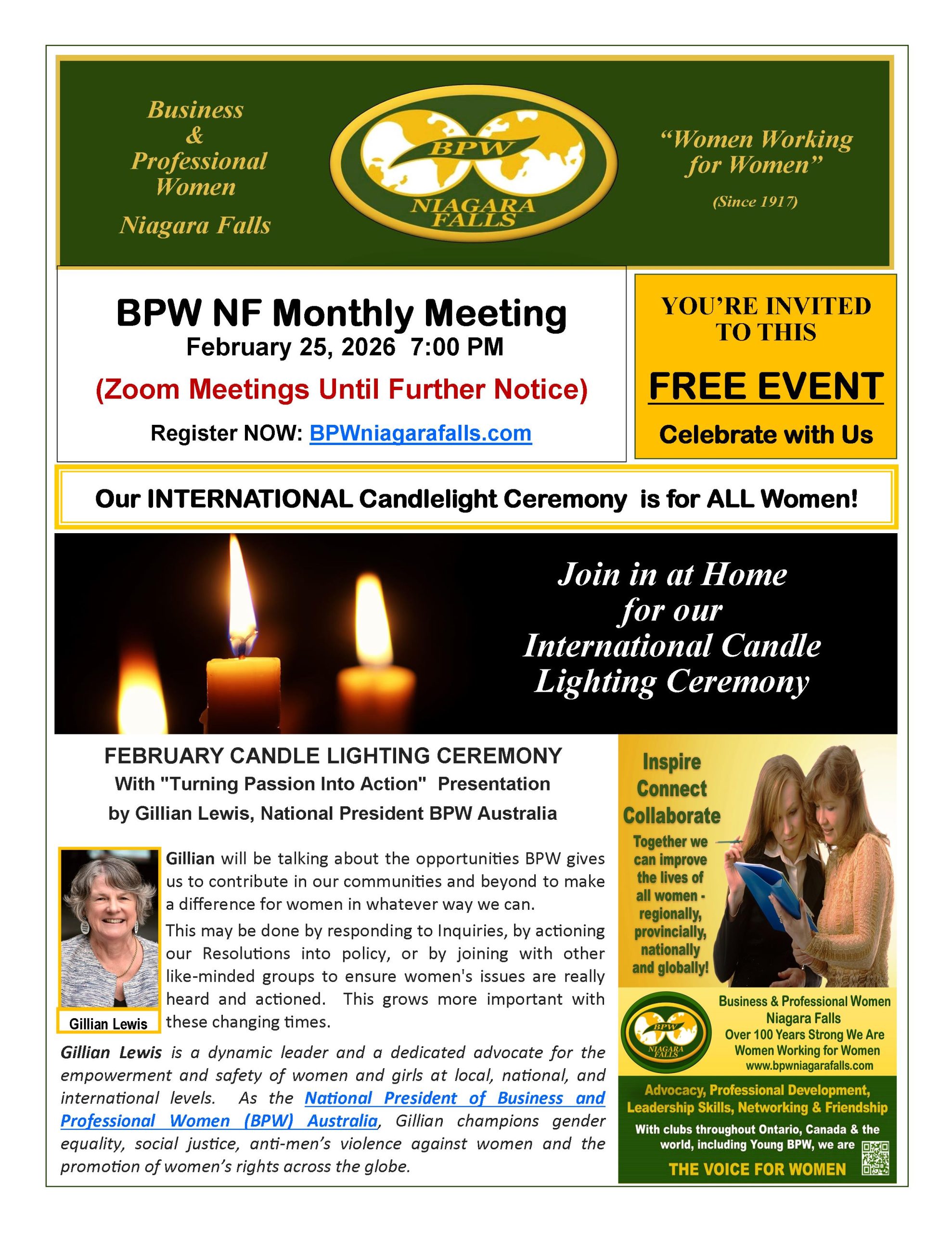 BPW FEBRUARY 25 2026 Meeting Flyer